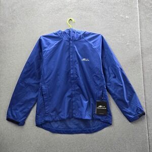 Grundens Men Jacket XX-LARGE Blue Nylon Fish Logo Activewear Zipper NWT